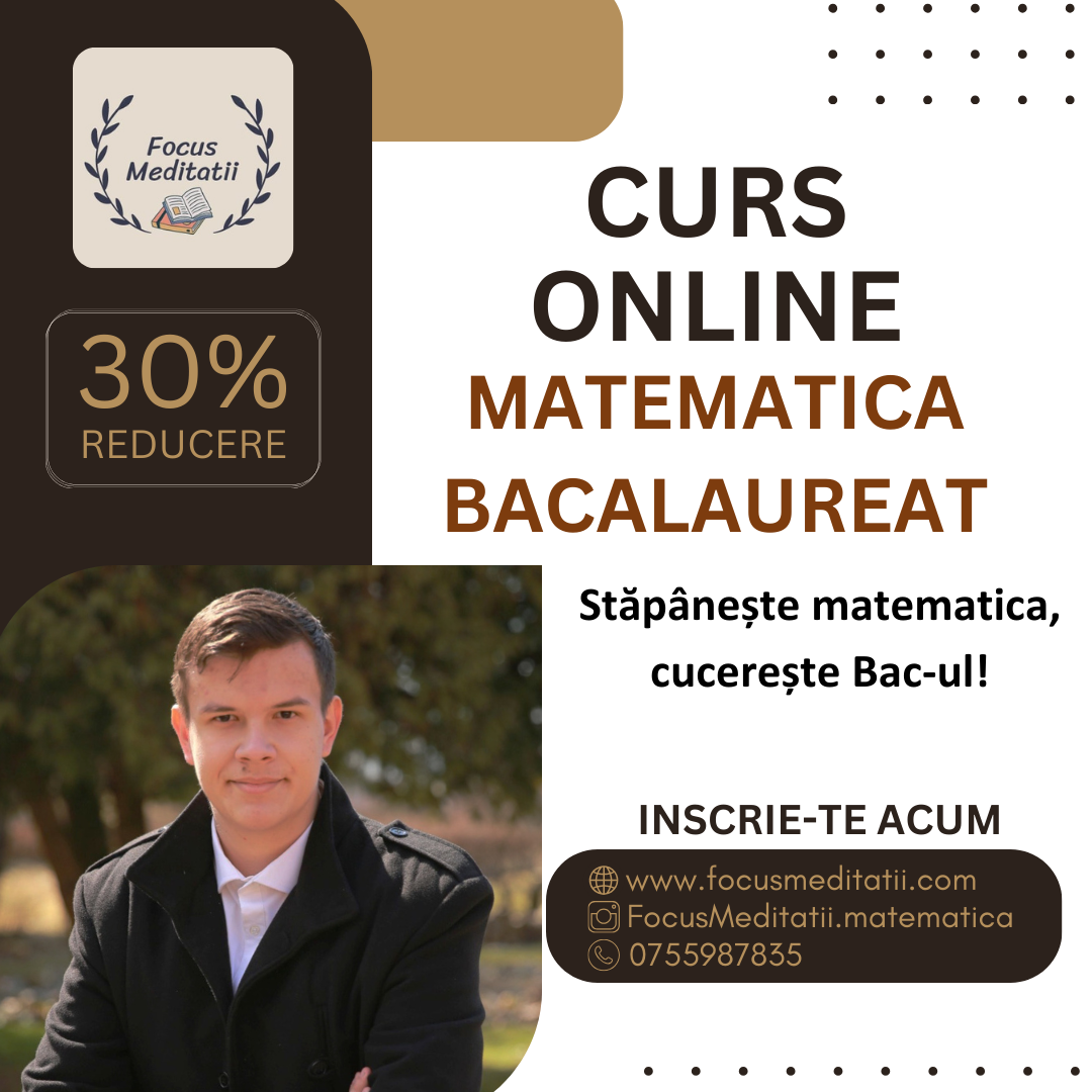 Curs Online Matematica Bacalaureat